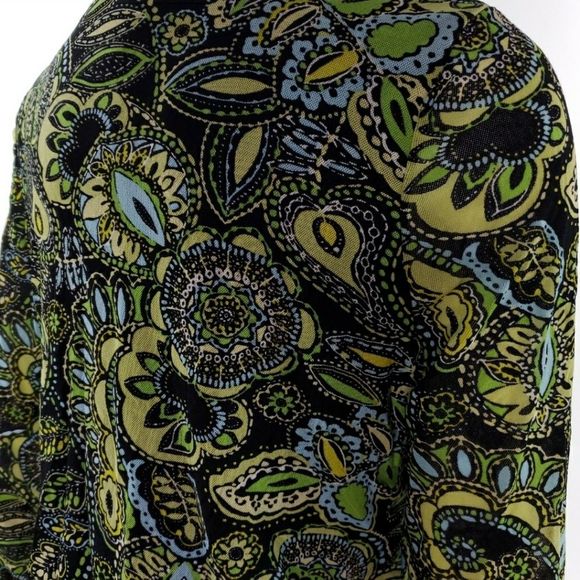 Sigrid Olsen XL Green Long Sleeve Blouse Shirt - Picture 8 of 8